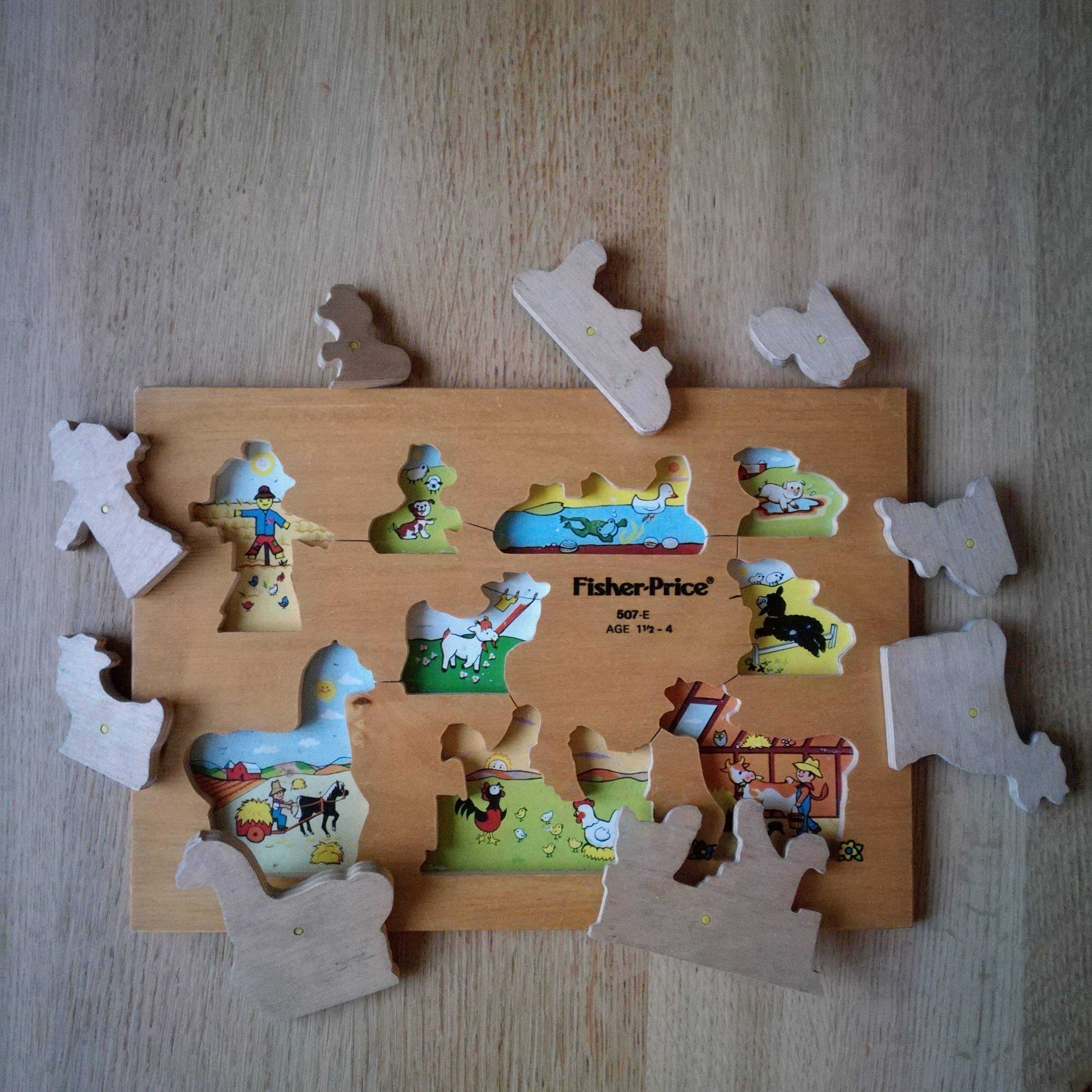 Planche puzzle animalière