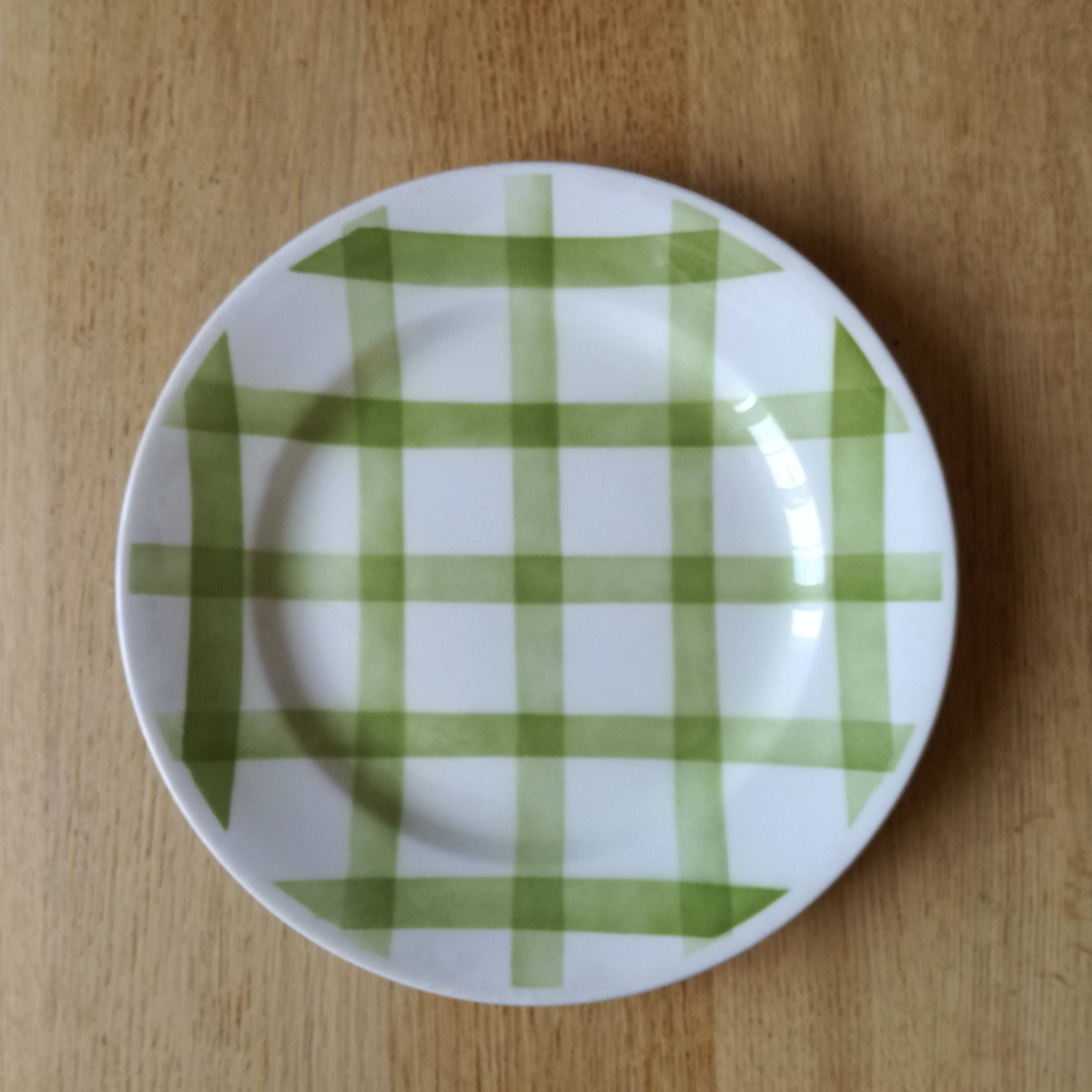 Moulin des Loups ❀ green dots 19cm plate-