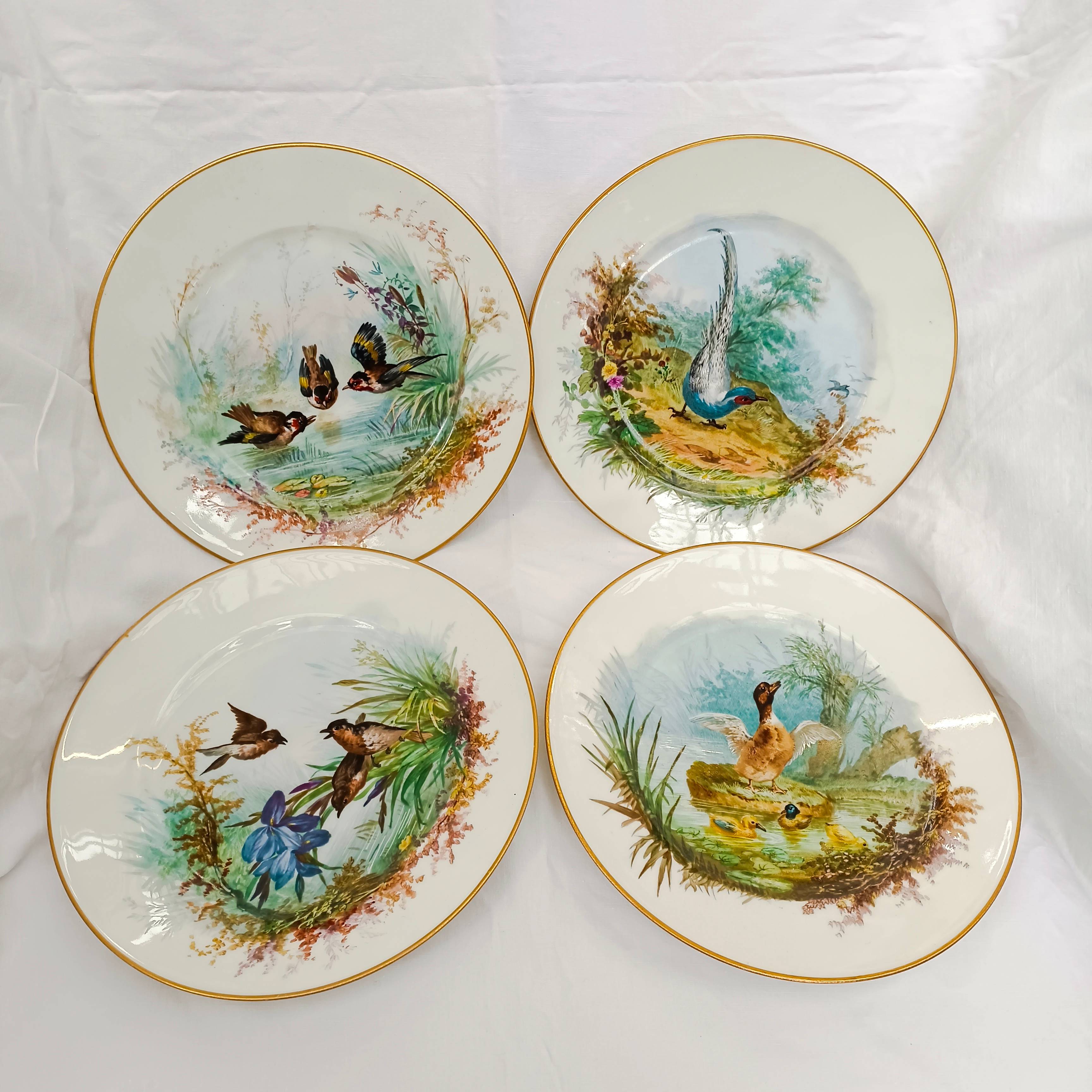 Ancienne Assiette en Céramique de Nabeul - Décor Oiseaux
