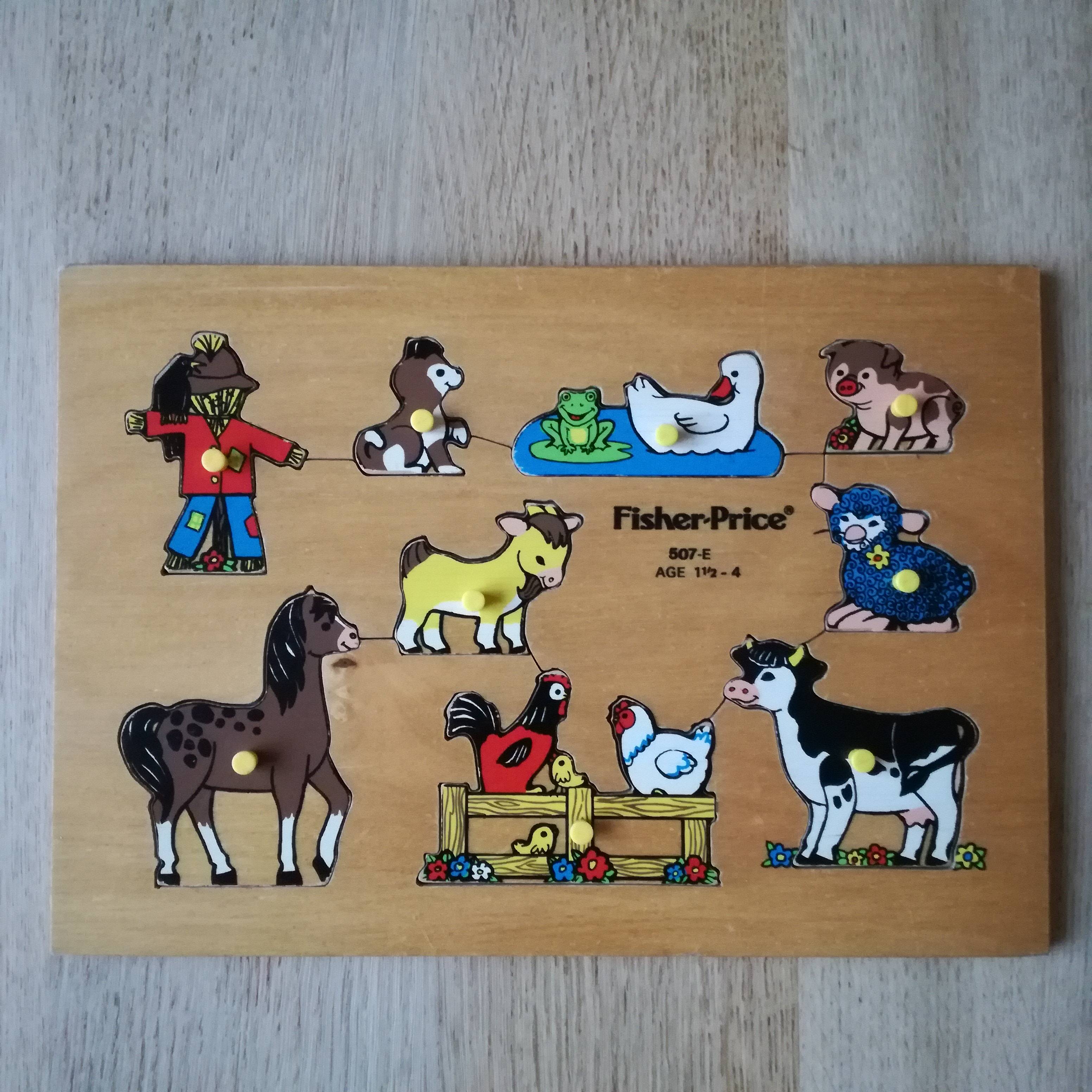 Puzzle en bois animaux de la ferme