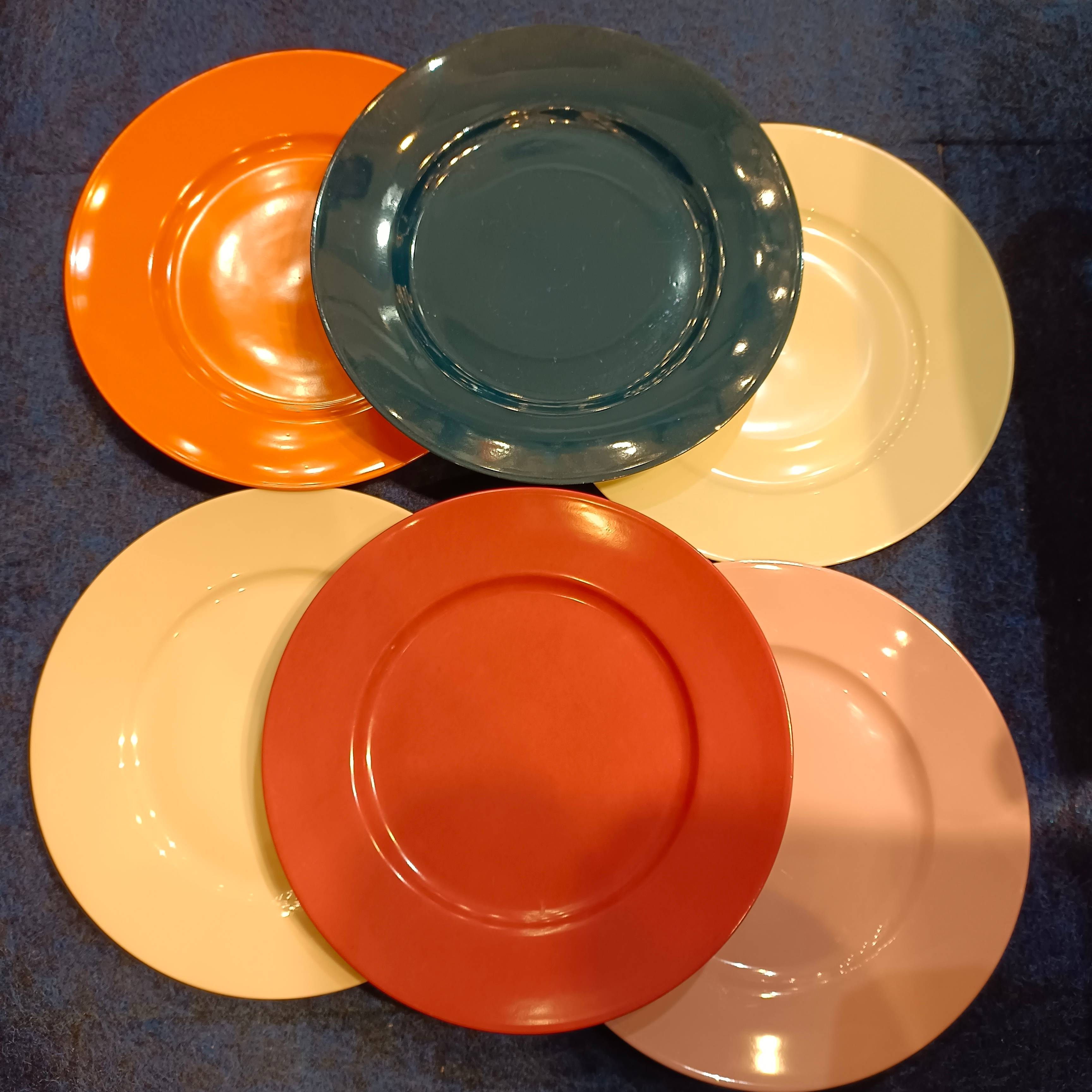 Assiettes Plates Porcelaine Assiette Multicolore Grande Assiette