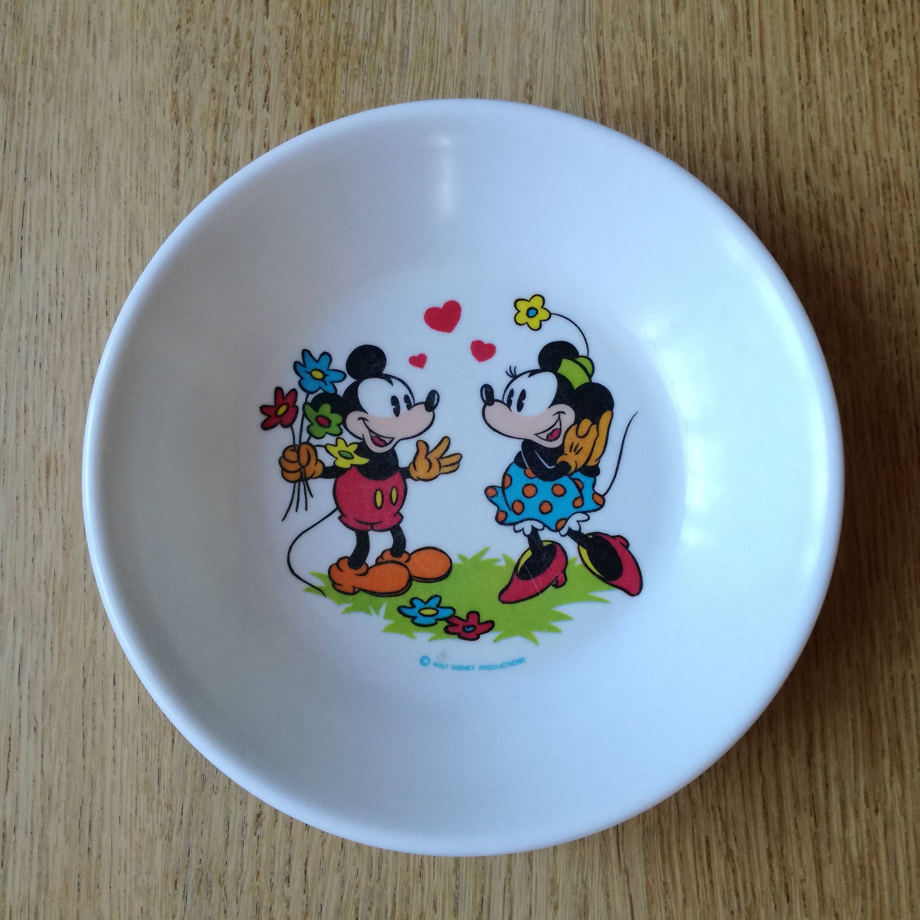 Assiette creuse vintage pour enfant en mélamine les 101 Dalmatiens Disney  Plastorex - Début de Série